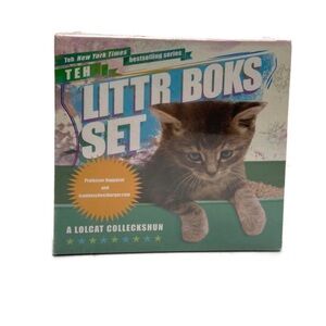NEW Sealed Teh Littr Boks Cat Kitten Set of 3 Books